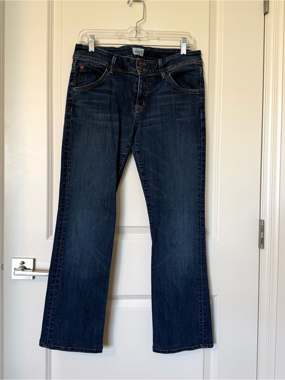 Hudson Jeans Dark Blue Beth Baby Bootcut Low-Rise Denim - Picture 2 of 16